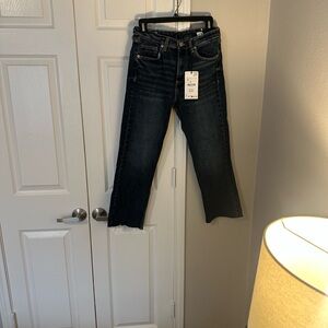 Zara Dark Blue Ankle Jeans